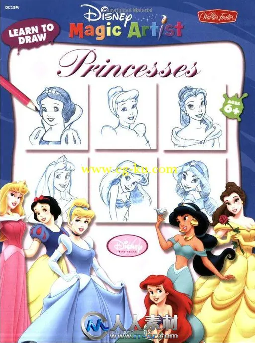 《迪士尼公主绘画书籍》Learn to Draw Disney Princesses的图片1