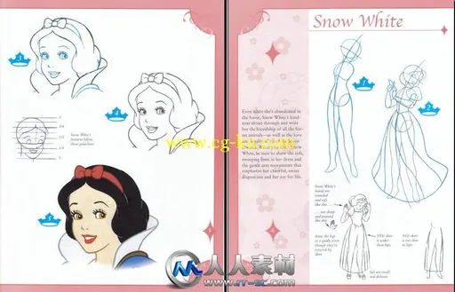 《迪士尼公主绘画书籍》Learn to Draw Disney Princesses的图片2