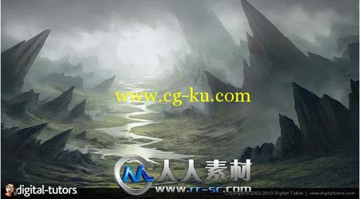 《PS幻想场景环境视频教程》Digital-Tutors Painting a Fantasy Environment in Ph...的图片2