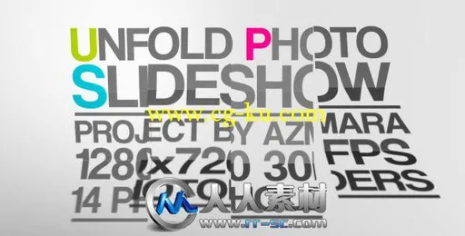 《门帘折页幻灯片AE模板》Videohive Unfold Photo Slideshow 164176的图片1