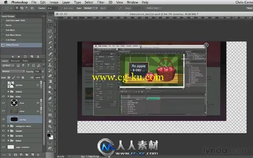 《PS交互设计复合图层视频教程》Lynda.com Using Layer Comps to Show Interactive...的图片3