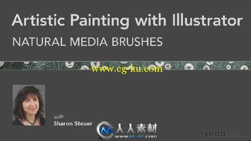 《Illustrator艺术笔刷使用视频教程》Lynda.com Artistic Painting with Illustrat...的图片1