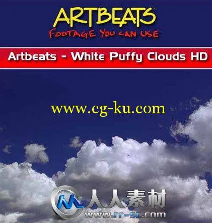 《白色云朵高清实拍视频素材合辑》Artbeats White Puffy Clouds HD的图片1