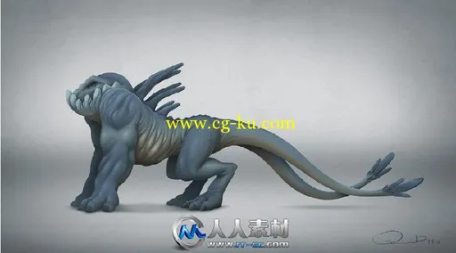 《blender角色建模训练视频教程》CG Cookie Creature Modeling for Production Tra...的图片1