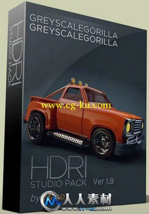 《C4D中HDRI渲染贴图合辑V1.8s版》GreyscaleGorilla HDRI Studio Pack v1.8s For C...的图片1