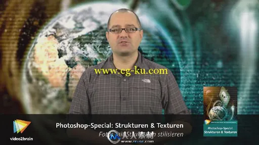 《PS纹理表面设计视频教程》video2brain Photoshop Special Structures and Textures的图片1