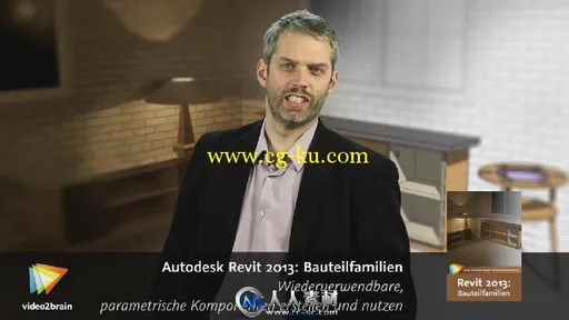 《Revit建筑结构设计视频教程》video2brain Autodesk Revit 2013 Component Families的图片1