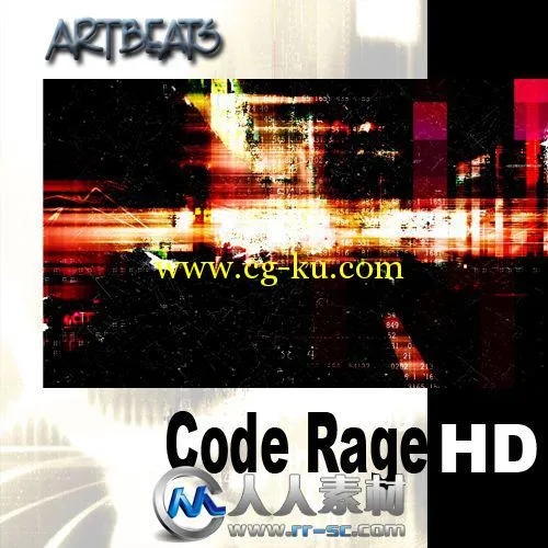 《抽象虚拟高清动态背景视频素材合辑》Artbeats Code Rage HD的图片1