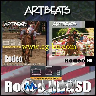 《骑马斗牛运动高清实拍视频素材合辑》Artbeats Rodeo HD的图片1