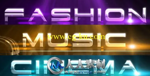 《灯光展示AE模板》videohive three logo reveals 115485的图片1