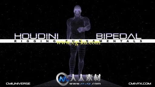 《Houdini骨骼动画基础视频教程》cmiVFX Houdini Rigging Animation Fundamentals的图片1