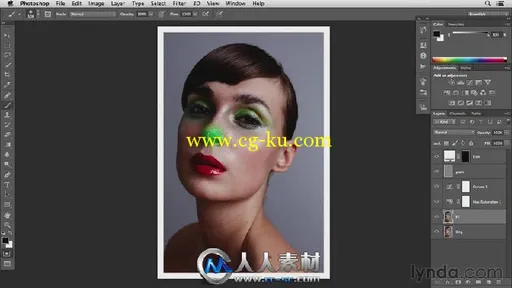 《PS肖像美容修饰视频教程》Lynda.com Photoshop Retouching Techniques Beauty Po...的图片2