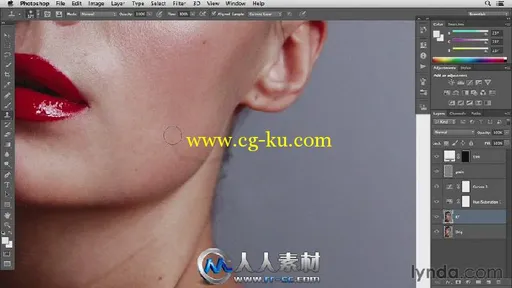 《PS肖像美容修饰视频教程》Lynda.com Photoshop Retouching Techniques Beauty Po...的图片3