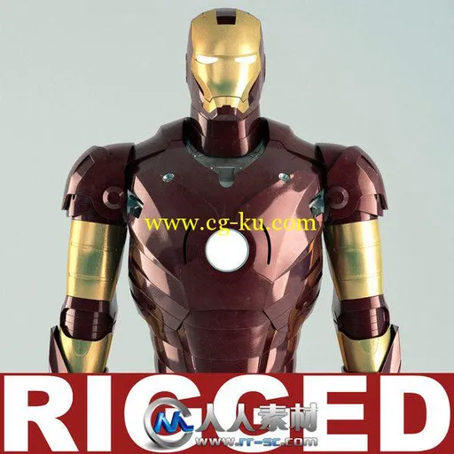 《钢铁侠3D模型合辑》Turbosquid Iron Man Rigged的图片1