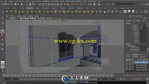 《Maya烟火流体特效视频教程》Digital-Tutors Creating Fire and Smoke using Maya...的图片3