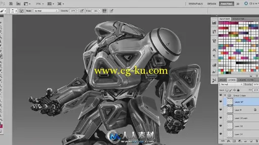 《PS机甲战士艺术创作视频教程》Digital-Tutors Kit Bashing a Mech Soldier Conce...的图片3