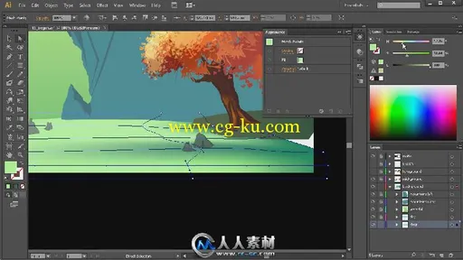 《Illustrator插画技术视频教程》Digital-Tutors Creating Narrative Illustration...的图片1