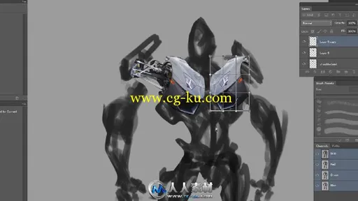 《PS机器人概念设计视频教程》Digital-Tutors Designing Transforming Robot Conce...的图片3