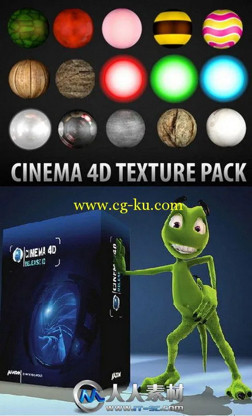 《C4D纹理贴图库合辑》Texture Library for Cinema 4D的图片1