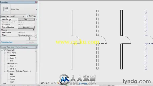 《Revit项目设计视频教程》Lynda.com Phasing and Design Options in Revit的图片2