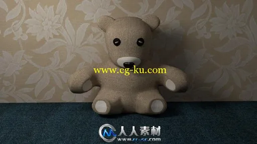 《Blender泰迪熊建模视频教程》CG Cookie Creating a Burlap Teddy Bear的图片1