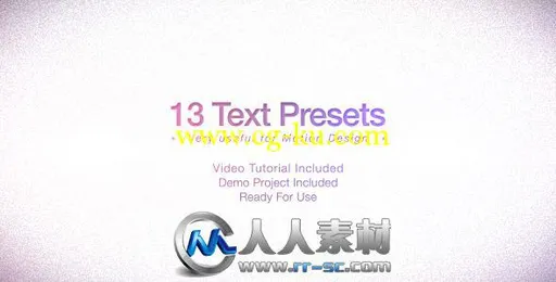 《13个文本动画预设AE模板》Videohive Text Presets Pack 1255392的图片1