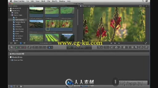 《FCP非编剪辑基础训练视频教程》Lynda.com Final Cut Pro X Essential Training的图片1