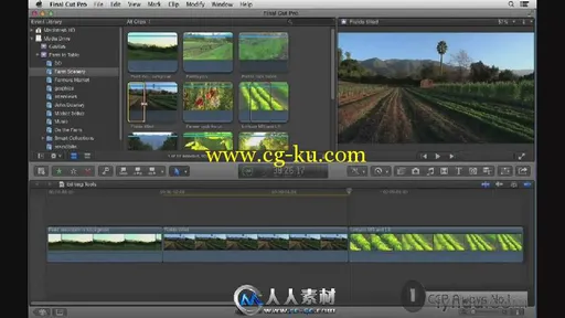 《FCP非编剪辑基础训练视频教程》Lynda.com Final Cut Pro X Essential Training的图片5