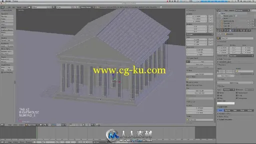 《Blender希腊神庙建模视频教程》CG Cookie Modeling a Greek Temple in Blender的图片2