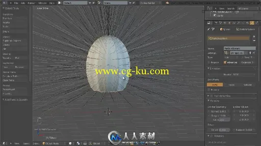 《Blender粒子系统视频教程》CG Cookie Creating Uniformity with particles in Bl...的图片3