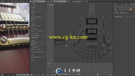 《Blender电吉他建模视频教程》CG Cookie Modeling an Electric Guitar in Blender的图片3