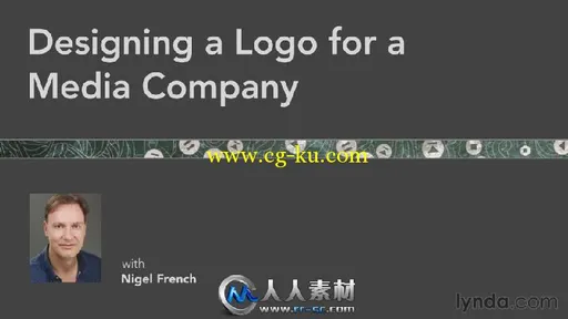 《Illustrator公司Logo标志设计视频教程》Lynda.com Designing a Logo for a Media...的图片3