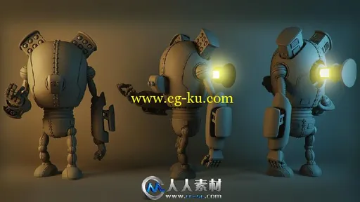 《3dsmax机器人高精度建模视频教程》Digital-Tutors High Poly Robot Modeling For...的图片1