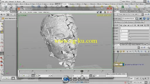 《Houdini兵马俑破碎视频教程》Digital-Tutors Controlling Your Fractures in Hou...的图片2