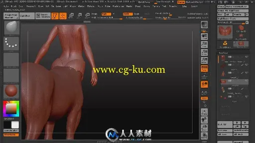 《ZBrush半人马雕刻视频教程》Digital-Tutors Creating a Centaur in ZBrush 4R4的图片1