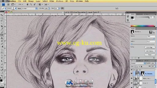 《PS美女彩色素描视频教程》Digital-Tutors Coloring a Beauty Sketch in Photosho...的图片2