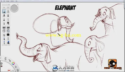 《如何绘制卡通动物角色视频教程》ToonboxStudio How to Draw Cartoon Animal Char...的图片3