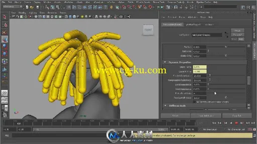 《Maya中毛发nHair使用技术视频教程》Digital-Tutors Understanding the Basics of...的图片3