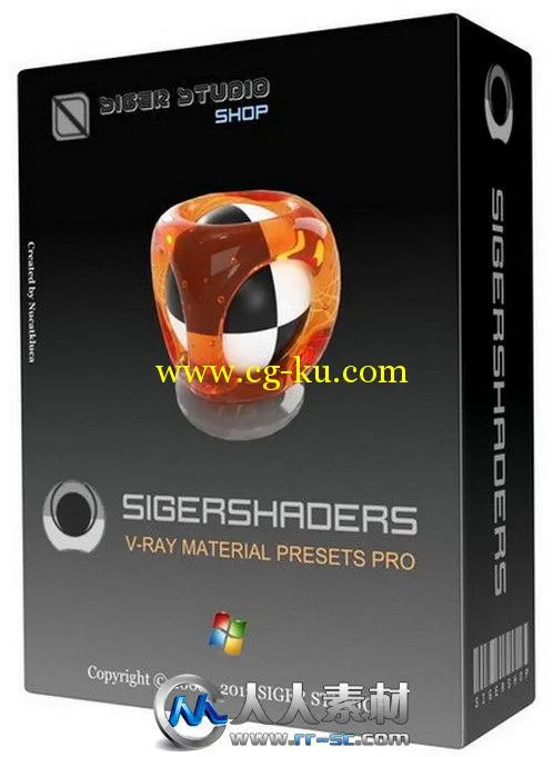 《VRay材质预设插件》SIGERSHADERS V-Ray Material Presets Pro 2.5.16 For 3ds Ma...的图片1