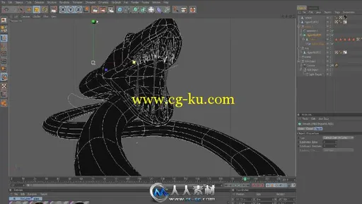 《C4D制作电影哈利波特中蛇特效视频教程》Cinema 4D Tutorial The Making of Harry...的图片1