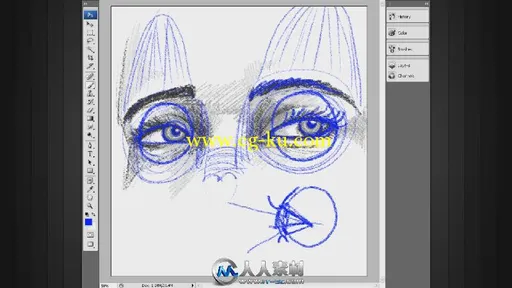 《PS角色面部绘制视频教程》Digital-Tutors Drawing Facial Features的图片1