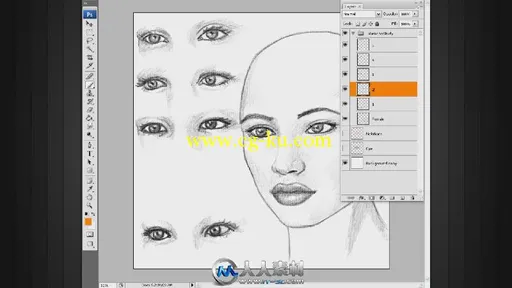 《PS角色面部绘制视频教程》Digital-Tutors Drawing Facial Features的图片2