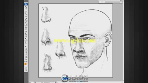 《PS角色面部绘制视频教程》Digital-Tutors Drawing Facial Features的图片3