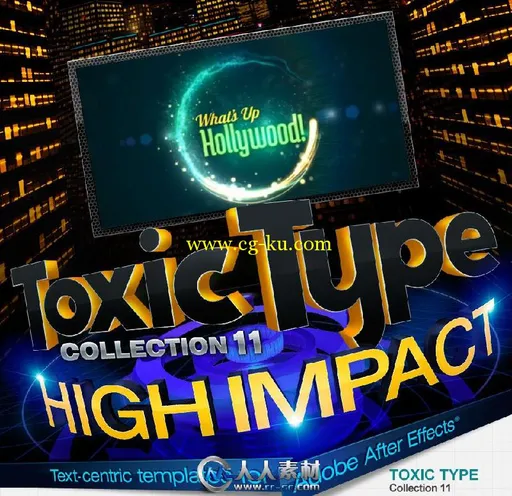 《DJ最强AE字体Logo模板合辑Vol.11》Digital Juice Toxic Type Collection 11 High...的图片1