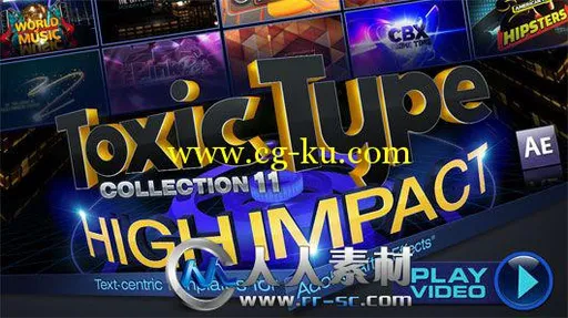 《DJ最强AE字体Logo模板合辑Vol.11》Digital Juice Toxic Type Collection 11 High...的图片12