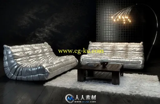 《3dsmax室内暗光渲染视频教程》CG Blog Dark Living Full Training的图片1