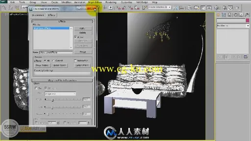 《3dsmax室内暗光渲染视频教程》CG Blog Dark Living Full Training的图片3