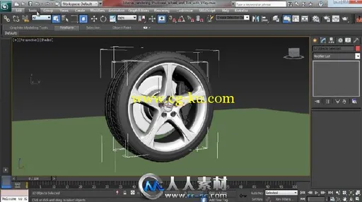 《3dsmax真实汽车轮胎渲染视频教程》CG Cookie Exclusive Photoreal Wheel and Tir...的图片1