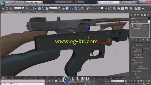 《3dsmax游戏冲锋枪建模视频教程》Digital-Tutors Creating a Game-Ready Tommy Gu...的图片2