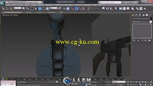 《3dsmax游戏冲锋枪建模视频教程》Digital-Tutors Creating a Game-Ready Tommy Gu...的图片3